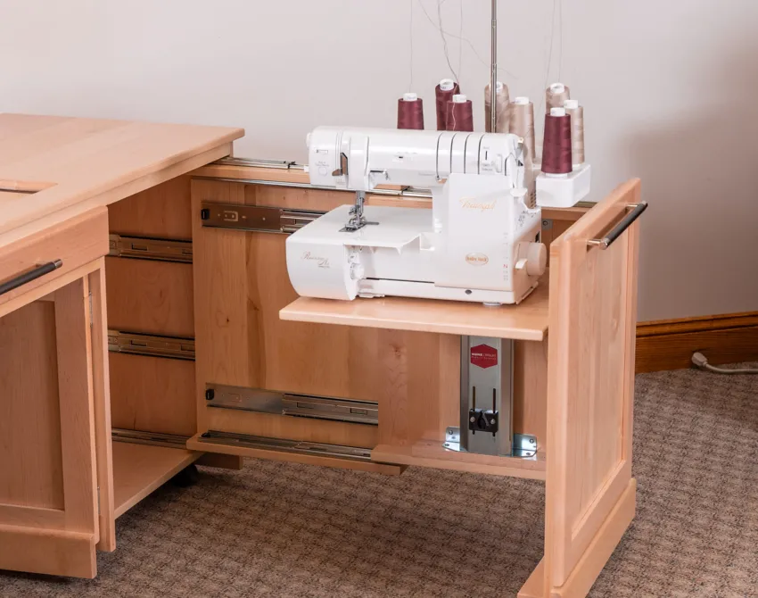 Serger pullout